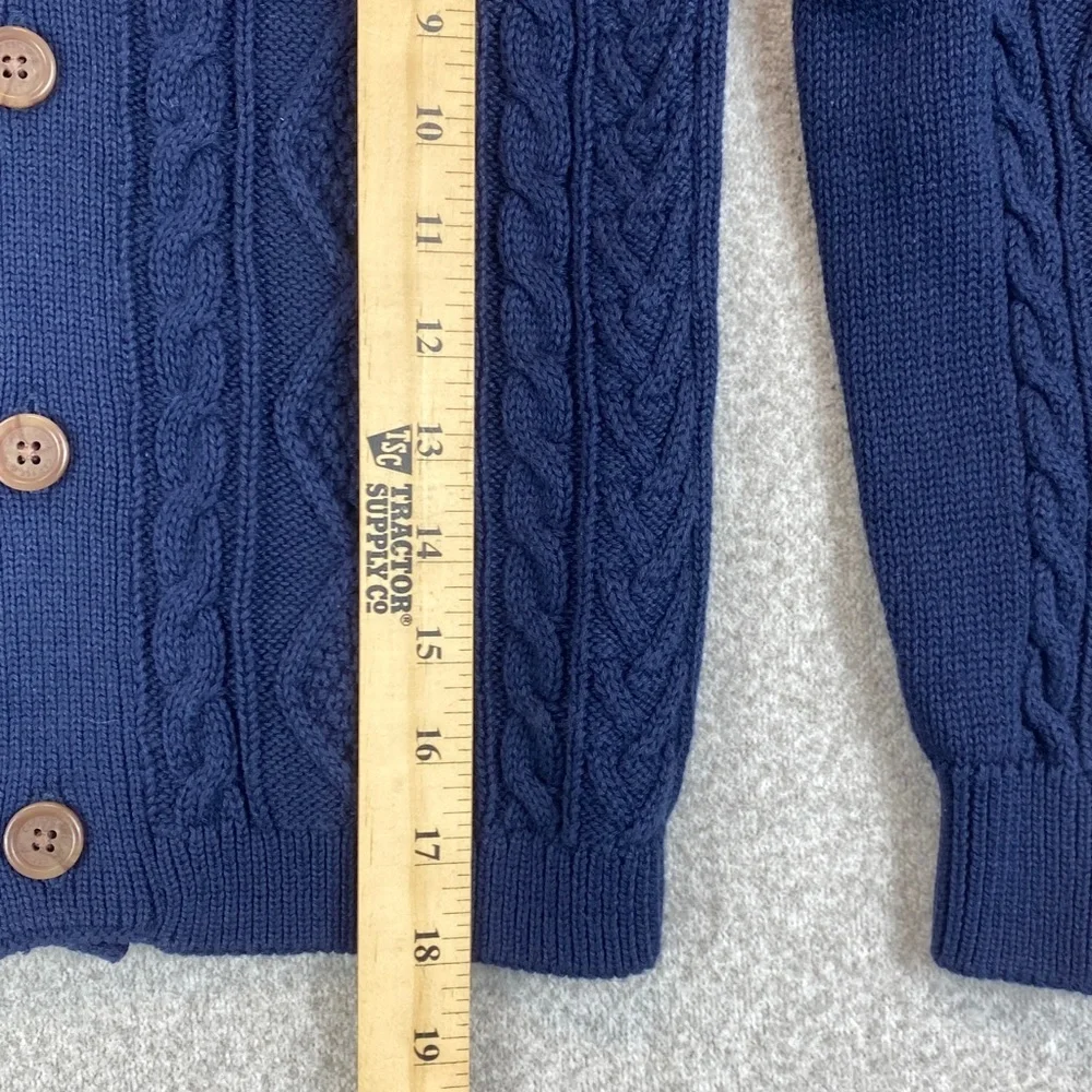GAP shawl collar cable knit sweater youth S 6-7 fisherman Cape Cod preppy